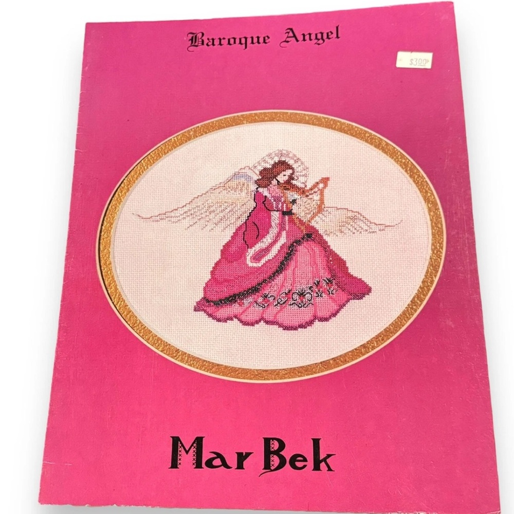Baroque Angel Cross Stitch Pattern By Designs By Mar Bek VTG pattern Christmas